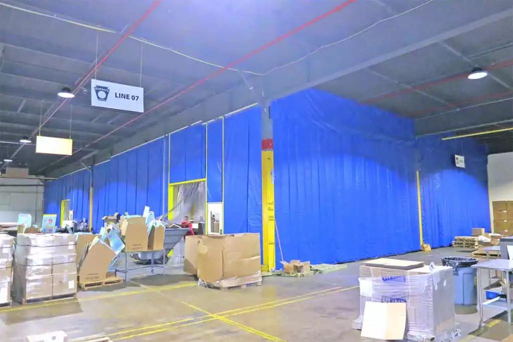 Stationary Insulated Curtain Enclosure