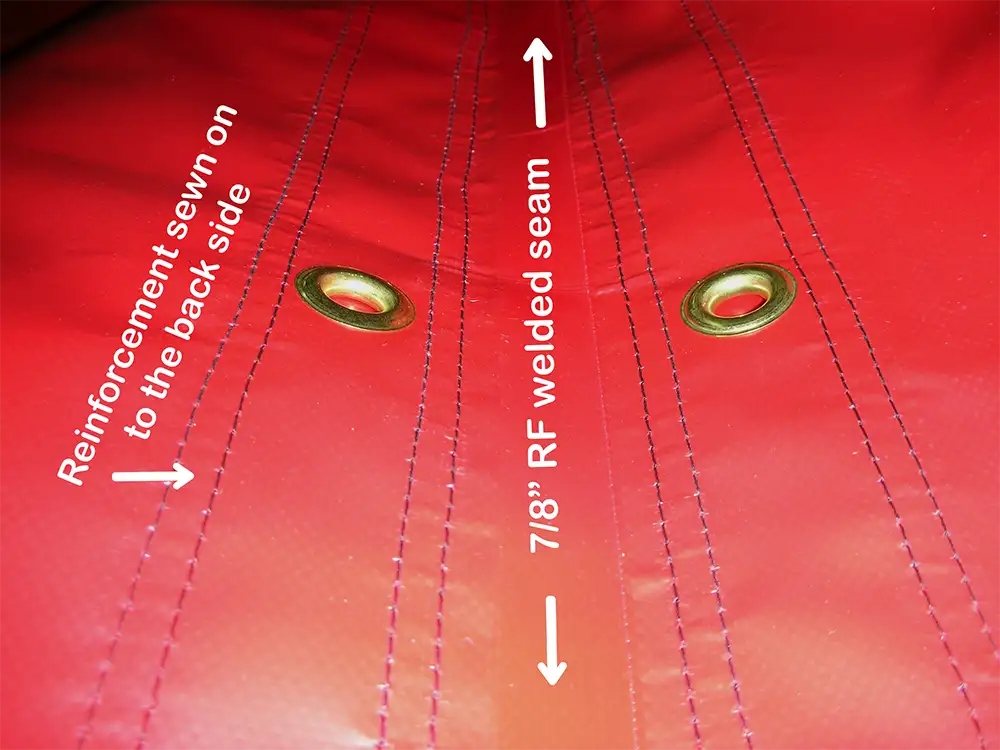 rf welding x contract sewing sample